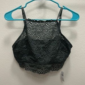 Aerie High Neck Lace Bralette